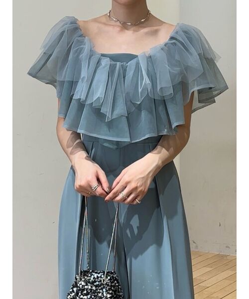 LAGUNAMOON（ラグナムーン） パンツドレス LADYチュールカラーベア