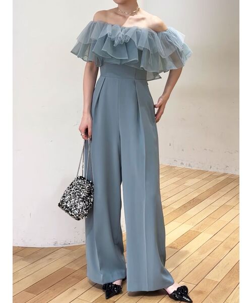 LAGUNAMOON（ラグナムーン） パンツドレス LADYチュールカラーベア