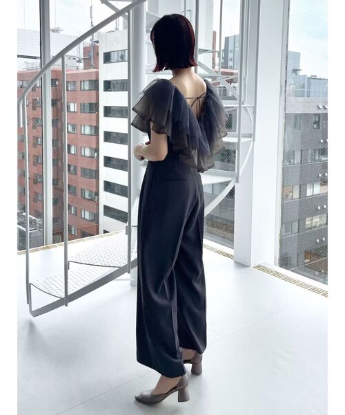 LAGUNAMOON（ラグナムーン） パンツドレス LADYチュールカラーベア