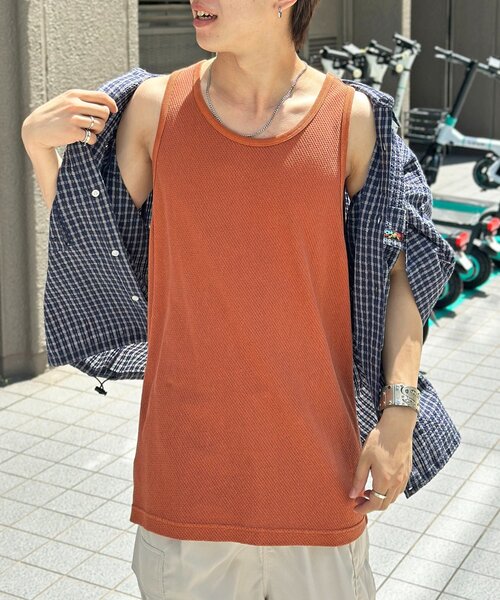 CPCM（シーピーシーエム） タンクトップ ノースリーブ ピグメント