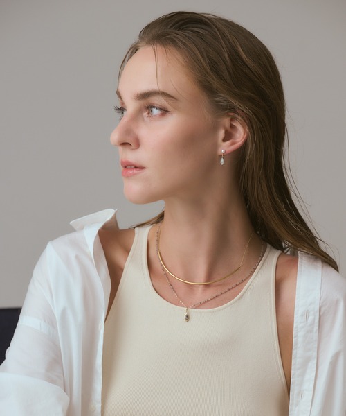 agete（アガット） ネックレス K10マルチストーンネックレス