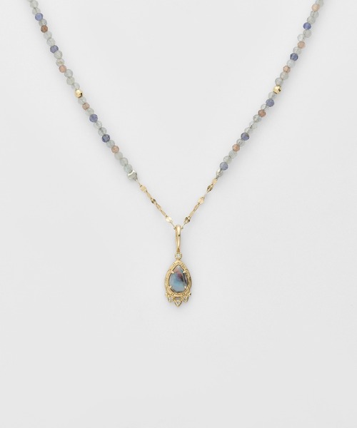 agete（アガット） ネックレス K10マルチストーンネックレス