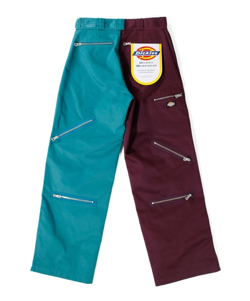 MYne パンツ 「MYne」ディッキーズクレイジージップバイカラーパンツ