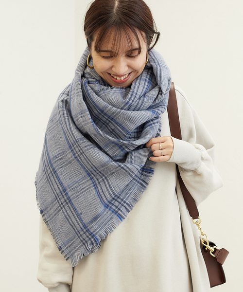 FRAMeWORK（フレームワーク） マフラー 「THROW/スロー」MIX GLEN