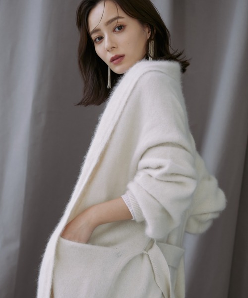anuans（アニュアンス） カーディガン ラクーンショールカラー