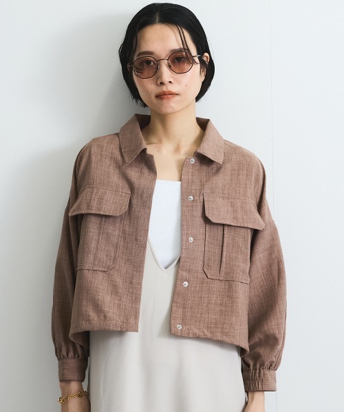 VICKY（ビッキー） ブルゾン アウター リネンライクワッシャー