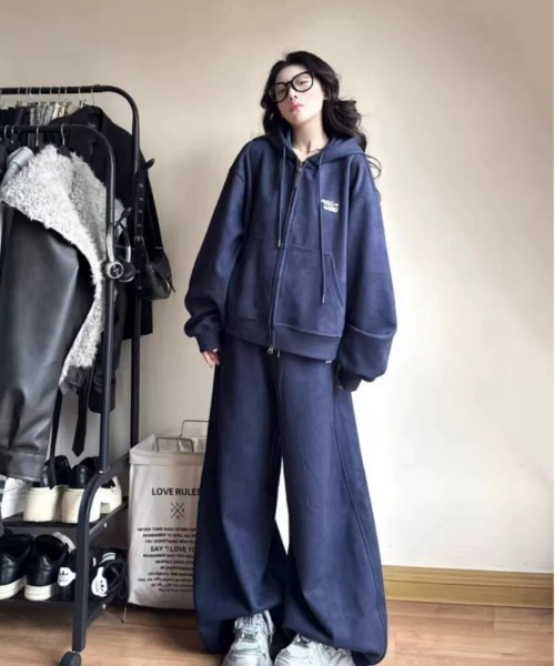 DEVICE（デバイス） セットアップ 「上下セット」ワンポイント 刺繍