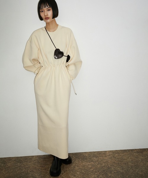 ADAM ET ROPE'（アダムエロペ） ワンピース フォルムニットワンピース