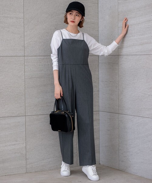 サロペット オーバーオール 「洗える」ドライ2WAYストレッチ
