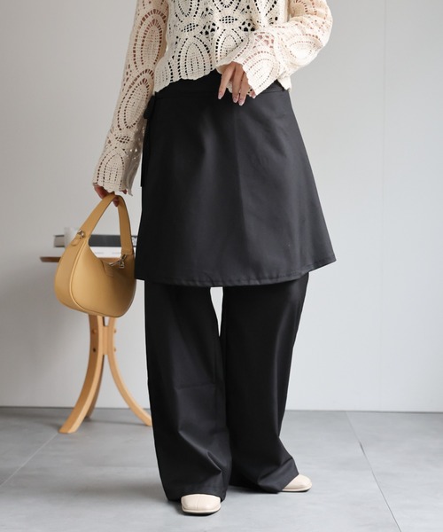sakishimatokyo スラックス パンツ 「セット商品」ラップスカート付き
