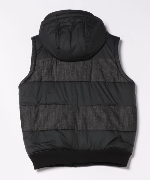 G-STAR RAW ダウンベスト ベスト SALVOS-R HOODED VEST/デニムナイロン