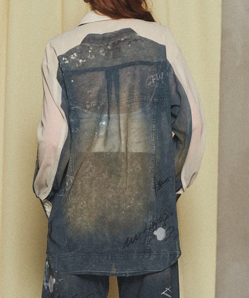 MAISON SPECIAL（メゾンスペシャル） ブラウス シャツ Denim Print