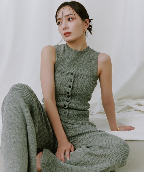 anuans（アニュアンス） リラックスニットビスチェ レディース