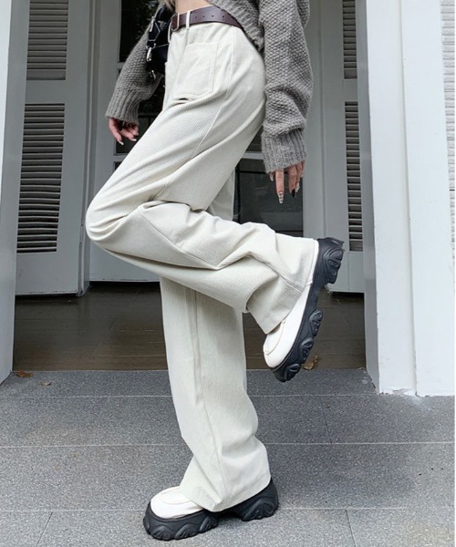 パンツ コーデュロイストレートパンツ レディース : ZOZOTOWN Yahoo!店