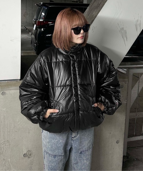 ダウンジャケット ダウン 2wayリバーシブル中綿ブルゾン メンズ