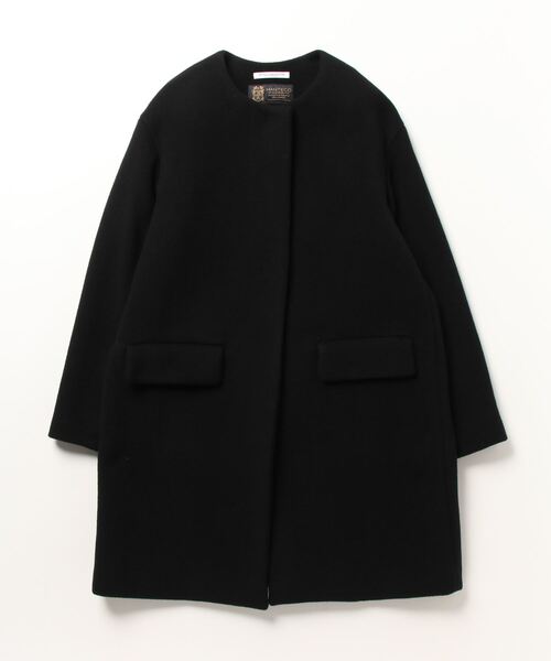 BEAUTY＆YOUTH UNITED ARROWS ノーカラーコート L ブラック レディース