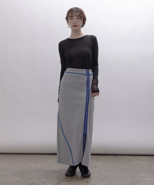 Eimee Law（エイミーロウ） スカート 配色ボアスウェット バック