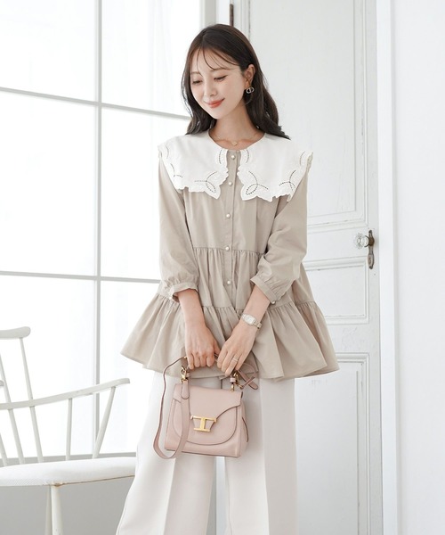 le reve vaniller（ル レーヴ ヴァニレ） ブラウス シャツ セーラー襟