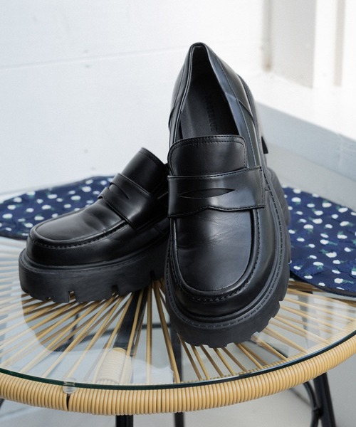 RAGEBLUE（レイジブルー） ローファー 抗菌・防臭/トラックソール厚底