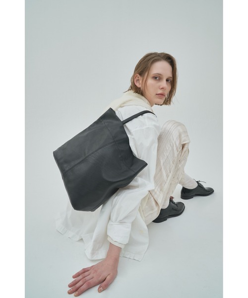 U 遊 トートバッグ 「U/遊」ゴートレザー2WAY TOTEBAG /山羊革 /本革