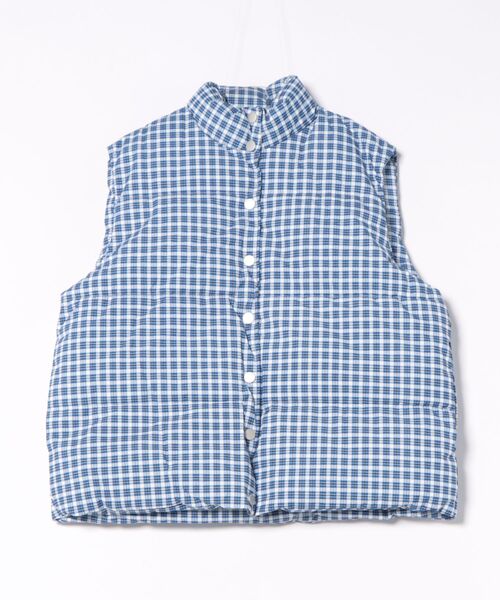 ダウンベスト ベスト 「URGE：」チェックダウンベスト レディース