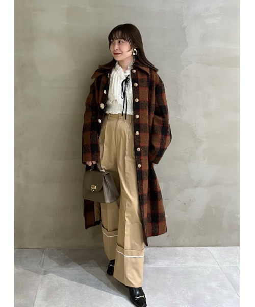 LILY BROWN（リリーブラウン） ステンカラーコート FREE ブラウン