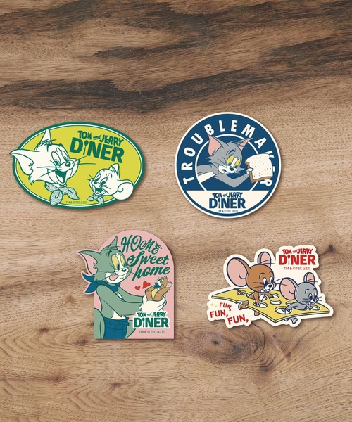 ステッカー 「公式」トムとジェリー トラベルステッカー : ZOZOTOWN