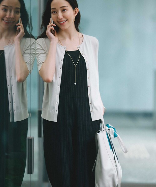 サロペット オーバーオール 「CLASSY.6月号掲載/洗える」リネン