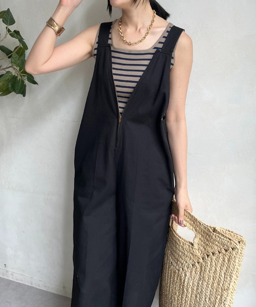 DouDou（ドゥドゥ） サロペット オーバーオール フロントジップ