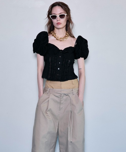 MAISON SPECIAL（メゾンスペシャル） ブラウス シャツ 2way Cotton