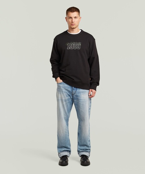 G-STAR RAW トレーナー スウェット 1989 Graphic Sweater/グラフィック