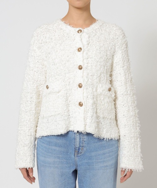 BABYLONE（バビロン） ジャケット ノーカラージャケット ツイード