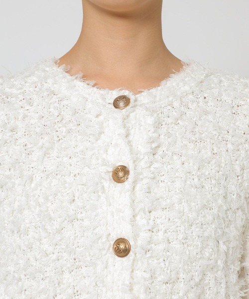 BABYLONE（バビロン） ジャケット ノーカラージャケット ツイード