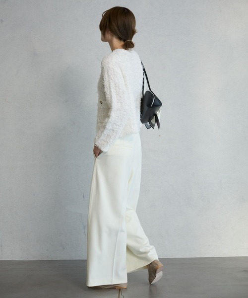 BABYLONE（バビロン） ジャケット ノーカラージャケット ツイード