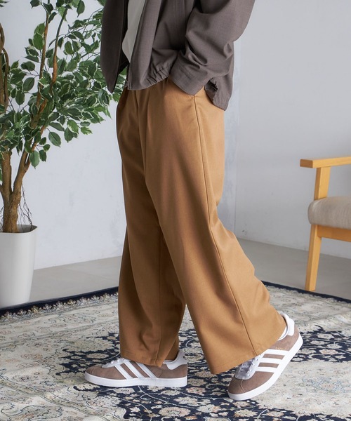 SHIPS.me パンツ 「ZOZO限定」SHIPS.me: ワンタックワイドパンツ