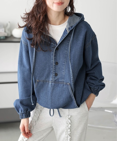 パーカー アノラック デニムパーカー レディース : ZOZOTOWN Yahoo!店