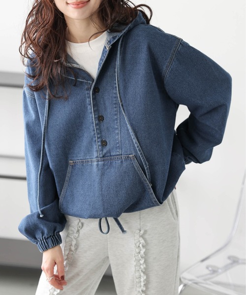 パーカー アノラック デニムパーカー レディース : ZOZOTOWN Yahoo!店