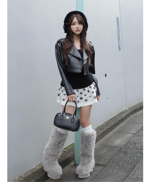 Darich（ダーリッチ） レザージャケット ライダース ドロップショート