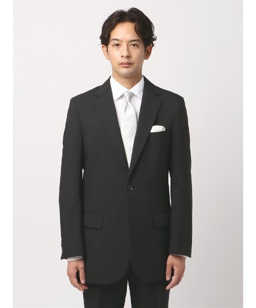 セットアップ 「フォーマル」ブラックスーツ 裾上げ済み 2つボタン