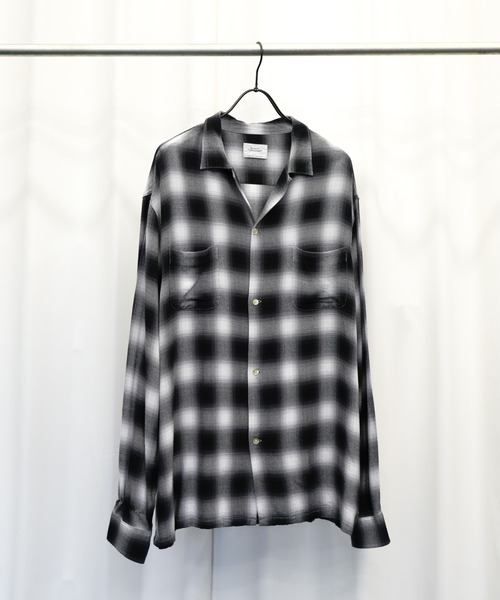 TOWNCRAFT（タウンクラフト） シャツ 60S OMBRE LOOP COLLAR SHIRT