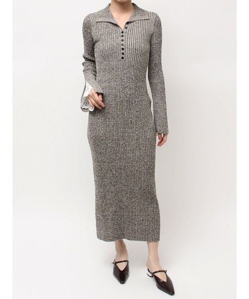 LAGUNAMOON（ラグナムーン） ワンピース レーススリーブネップ