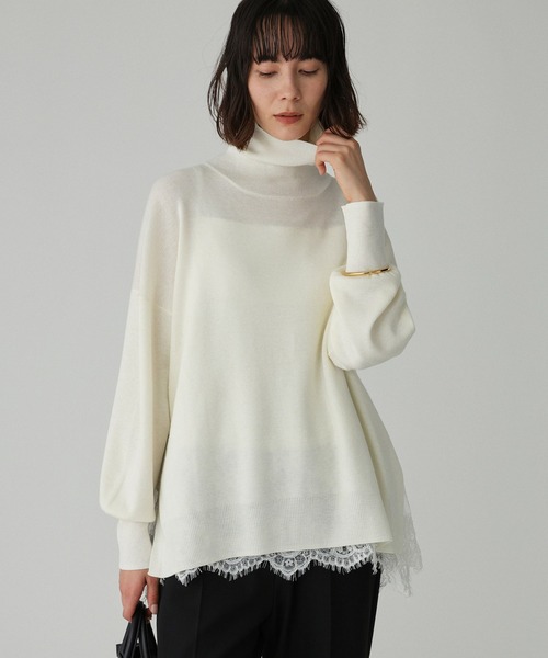 BABYLONE（バビロン） ニット セーター ハイネックポンチョニット