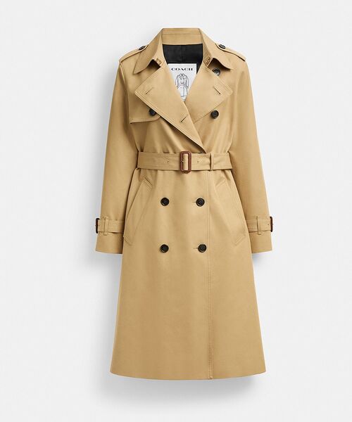 COACH（コーチ） トレンチコート コート トレンチ コート レディース