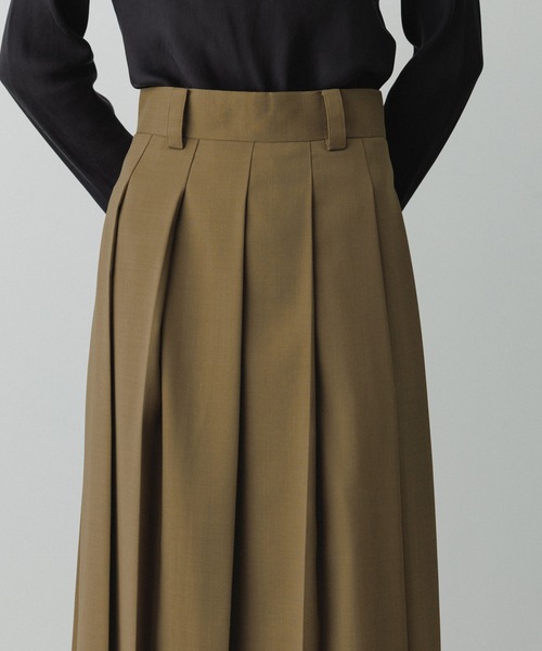 ADAM ET ROPE'（アダムエロペ） スカート 「EMOELLE」フロントプリーツ