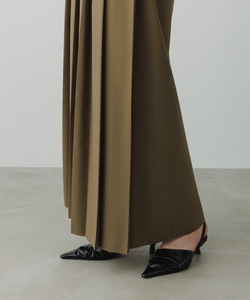 ADAM ET ROPE'（アダムエロペ） スカート 「EMOELLE」フロントプリーツ