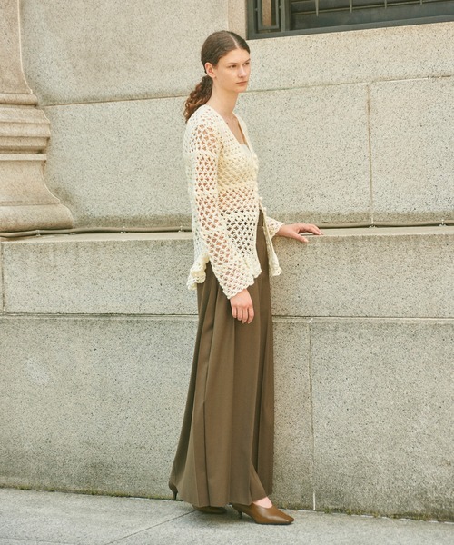 ADAM ET ROPE'（アダムエロペ） スカート 「EMOELLE」フロントプリーツ