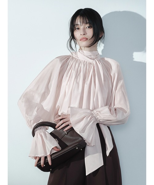 FRAY I.D（フレイ・アイディー） ブラウス シャツ 2wayシアーボウタイ