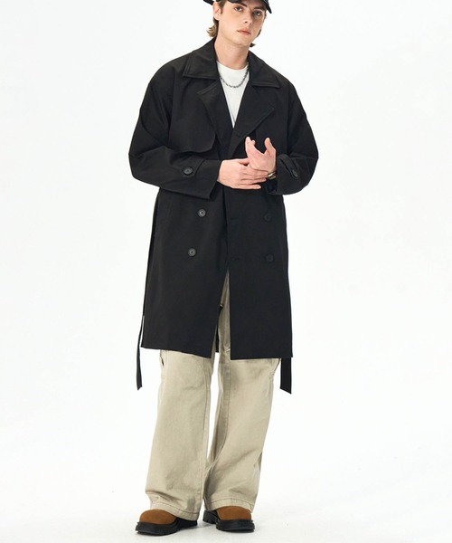 aimoha（アイモハ） トレンチコート コート クラシックダブルトレンチ