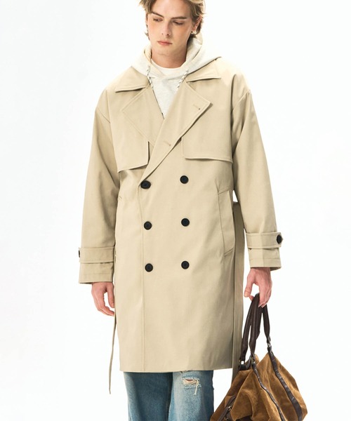 aimoha（アイモハ） トレンチコート コート クラシックダブルトレンチ