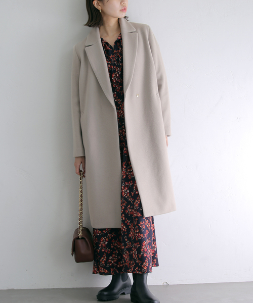 La TOTALITE（ラ トータリテ） チェスターコート 36 ベージュ